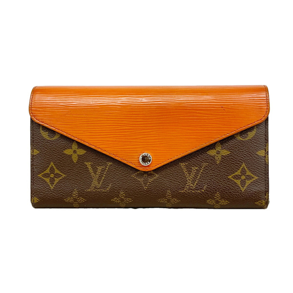 Louis Vuitton Tri-fold Long Wallet Monogram Portefeuille Marie-Lou M60499 Pim...